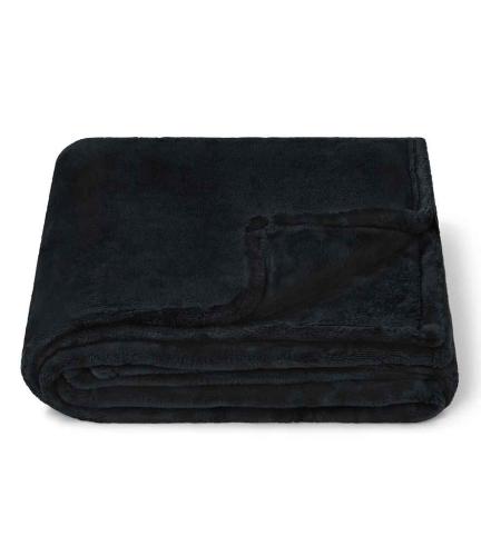 Brand Lab Large Plush Fleece Blanket - BLK - ONE